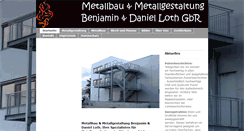 Desktop Screenshot of loth-metall.de